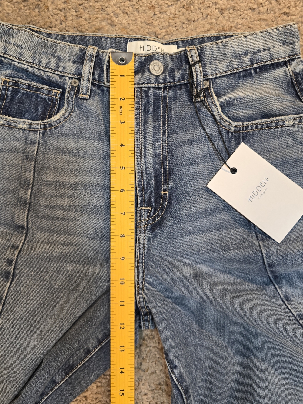 🔥 NWT Hidden Jeans Nori Wide Leg Front Seam Denim - Size 25 🔥 - Picture 8 of 15